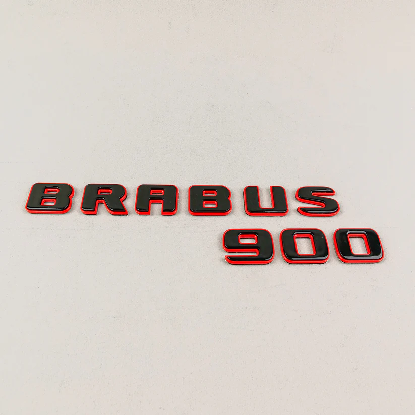 Napis Brabus 900 black red Mercedes-Benz W463 1990-2025 G-klasa