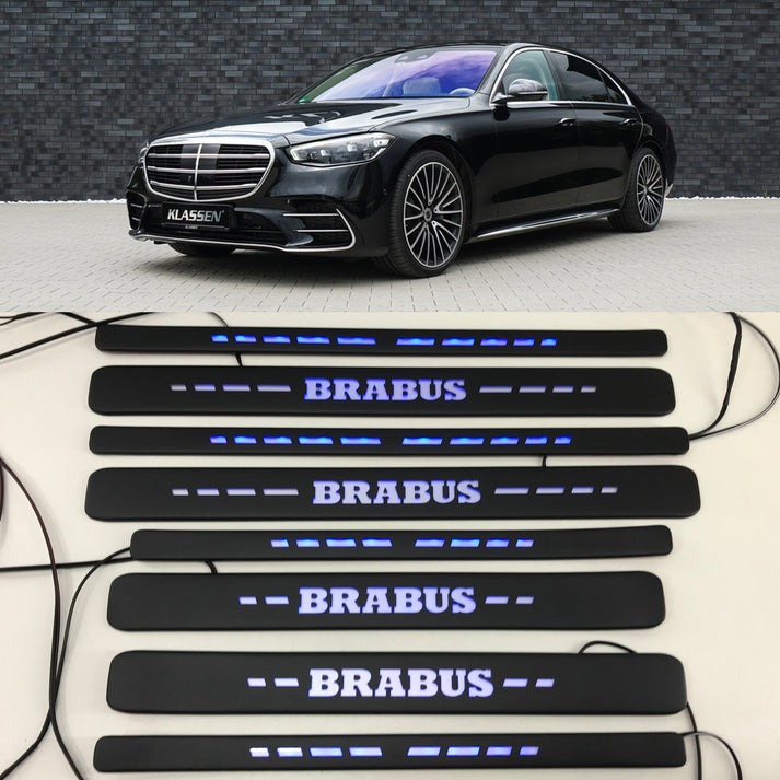 istwy Mercedes-Benz W223 2020- S-klasa Brabus 8 szt niebieskie led