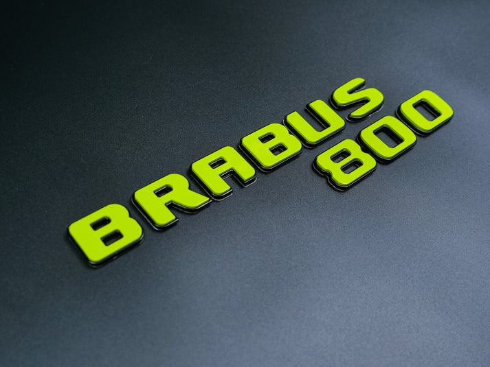 Brabus 800 Lime Green Badges Emblems Set for Mercedes-Benz W463 W463A W464