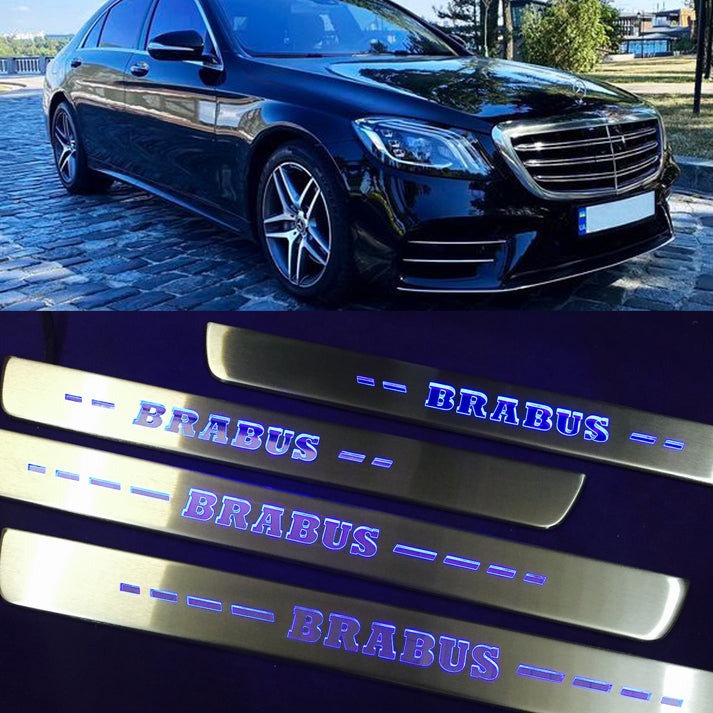 istwy srebrne Mercedes-Benz W222 2013-2020 S-klasa Brabus 8 szt