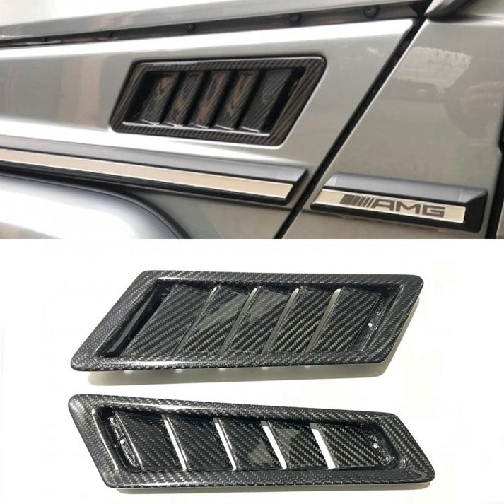 Mercedes-Benz G-Wagon W463 Front Fender Air-Intake Vents Carbon Fiber Grids