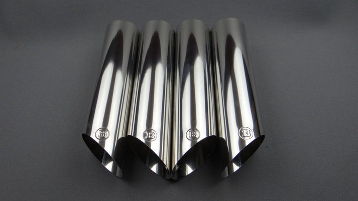 Stainless Steel Brabus Chrome Exhaust Pipe Tips for Mercedes-Benz W463 G-Class 4pcs