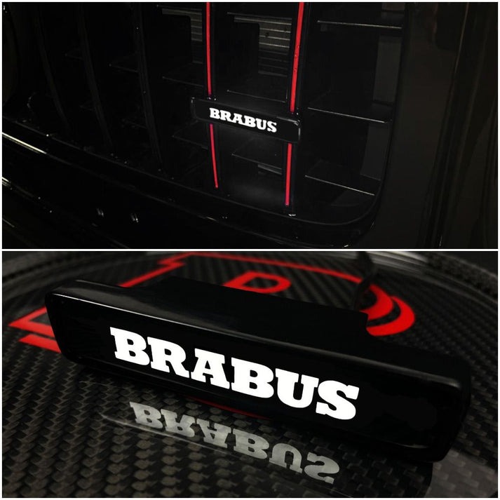 Brabus LED Grill White Badge Grille Emblem Logo for Mercedes W463A G Wagon G63 G500 G55