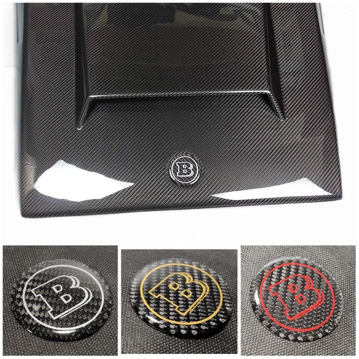 W463 Carbon Fiber Brabus Emblem Logo Badge 53mm for MercedesG Wagon