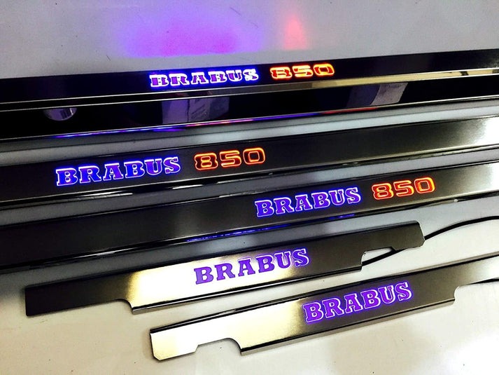 Mercedes-Benz W463 G-Class Brabus 850 Stainless Steel LED Door Sills Set 5 pcs