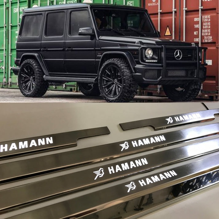 Mercedes-Benz W463 G-Class Hamann Stainless Steel LED Door Sills Set 5 pcs