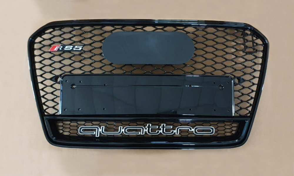  Post-Facelift RS5 Style Grill Black Quattro