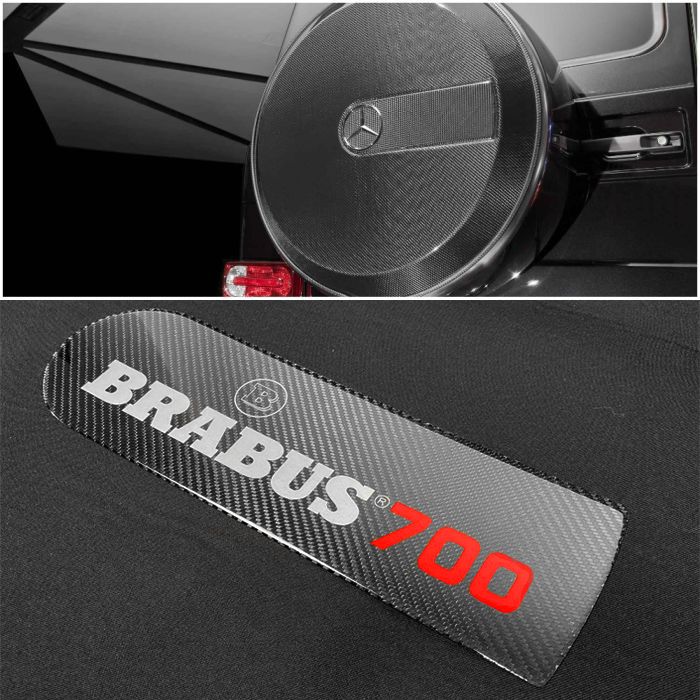 Carbon Fiber Rear Spare Tire Cover Emblem Insertion for Mercedes-Benz W463 G-Class