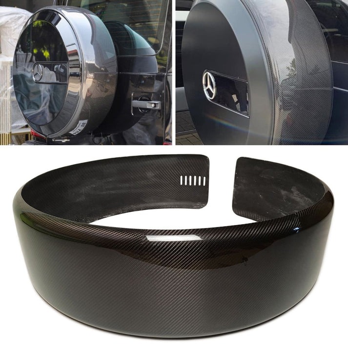 Mercedes-Benz W463 G-Wagon till 2007 Rear Spare Tire Carbon Fiber Ring Cover