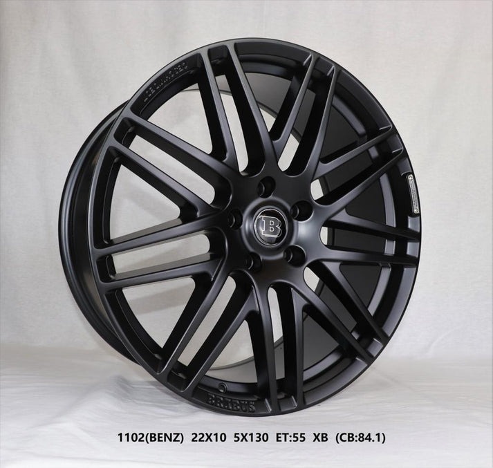 BRABUS Rims R22 BLACK MATT for Mercedes-Benz W463A G-Class