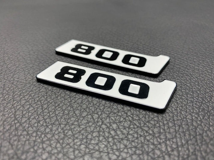 Superwhite Fender Emblems 800 Logo Badges for Mercedes-Benz W463 W463A G-Class