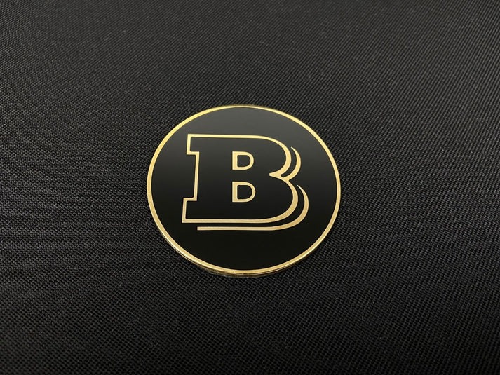 Metal Brabus 53mm Round Emblem Badge Logo for Mercedes W463 G Wagon