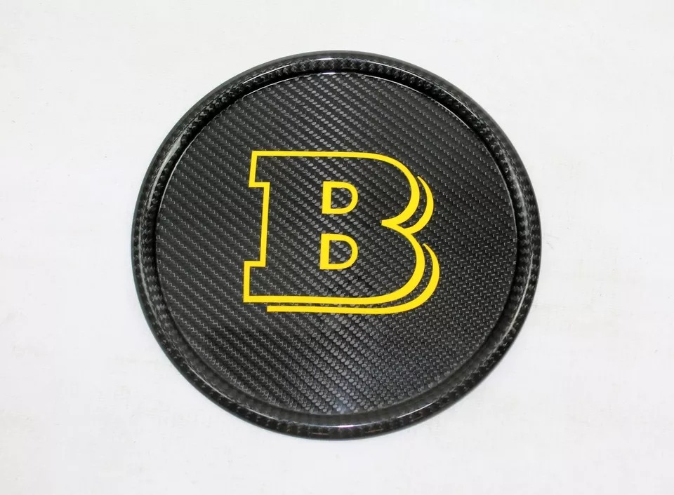 Mercedes W463A G-Wagon G63 G500 Front Grill Carbon Brabus Badge Yellow Logo