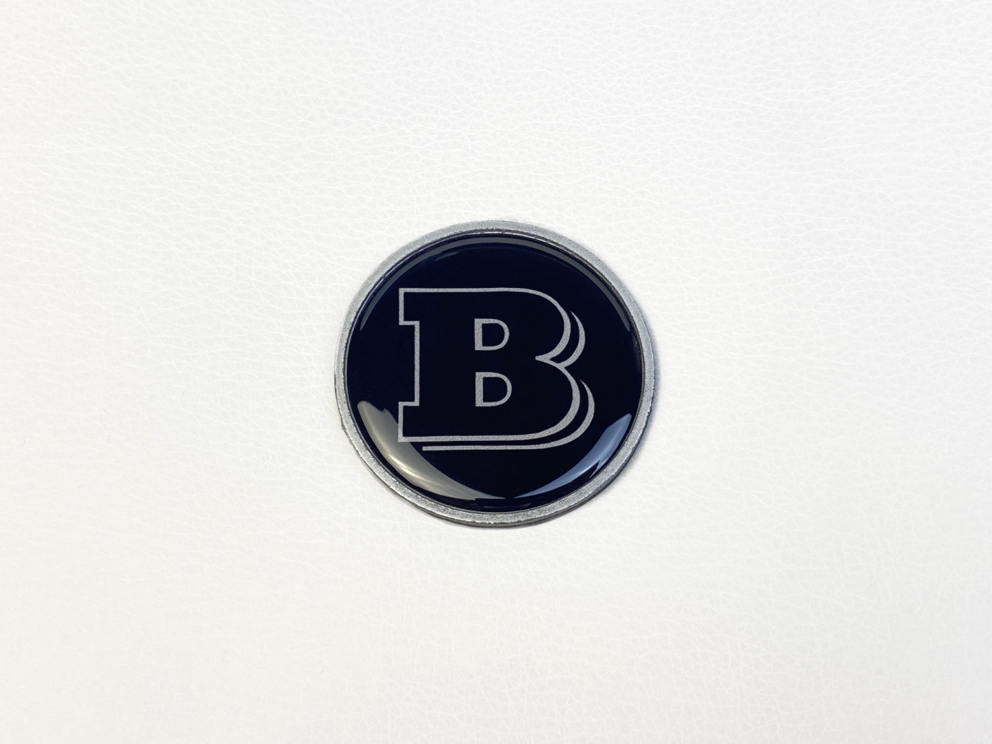 Gray Metal Brabus Badge Logo Emblem 55mm for Hood Scoop Trunk Mercedes-Benz G-Wagon G-Class W463