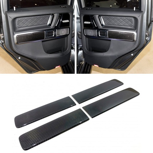 Carbon Fiber Interior Door Armrest Trim Covers for Mercedes G-class W463A