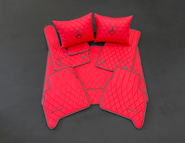 RED AMG Floor Mats for Mercedes-Benz W463A