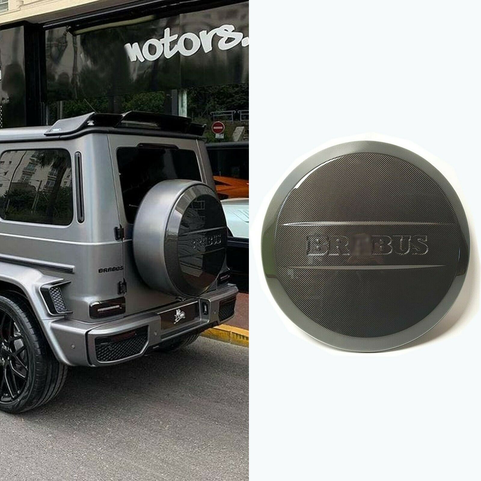 Mercedes-Benz G-Wagon W463 W463A Brabus Carbon Fiber Spare Tire Cover