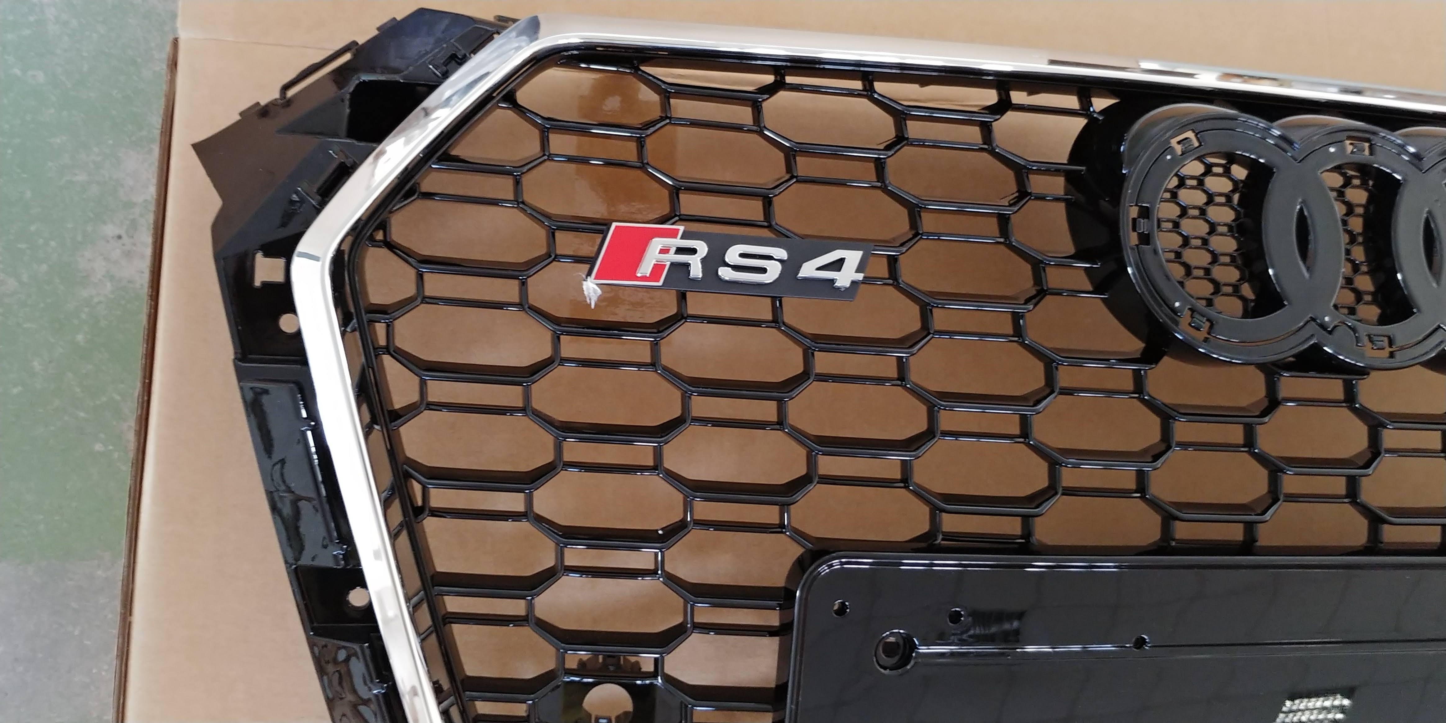 Atrapa grill Audi A4 2015-2018 B9 przed liftingiem styl RS4 Chrom Quattro