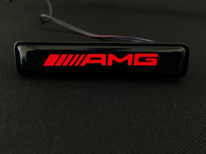 AMG LED Grill Red Grille Badge Emblem Logo for Mercedes W463 G Wagon G63 G500 G55