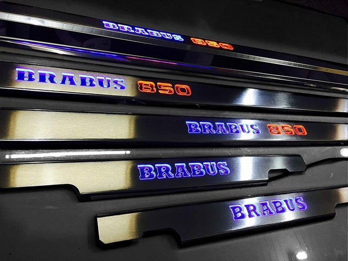 Mercedes-Benz W463 G-Class Brabus 850 Stainless Steel LED Door Sills Set 5 pcs