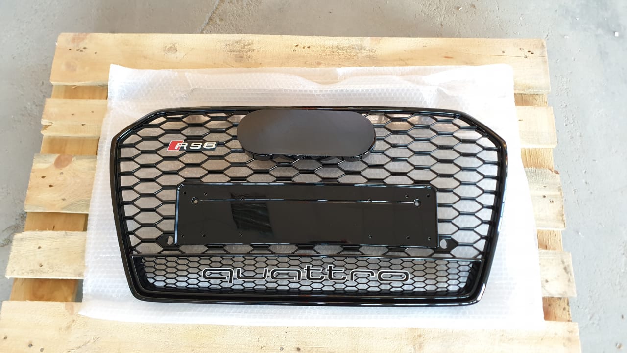 Atrapa grill Audi A6 2015-2018 C7 styl RS6 Black Quattro