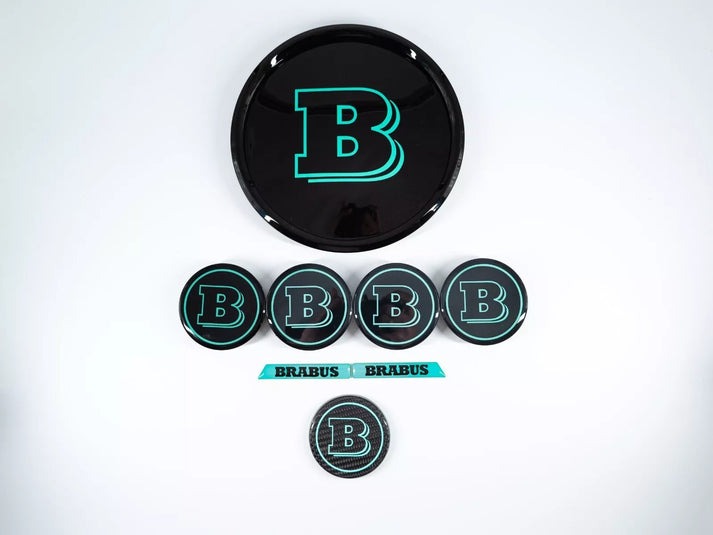 Tiffany Blue Set of Badges Emblems for Mercedes G Wagon GLE GLS 2019+