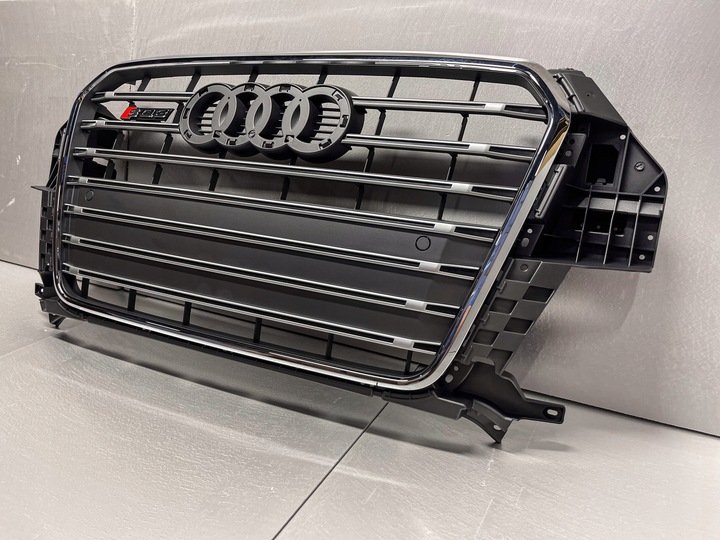 Grille for Audi Q3 8U 2011-2015 pre-facelift in SQ3 Gray Chrome style