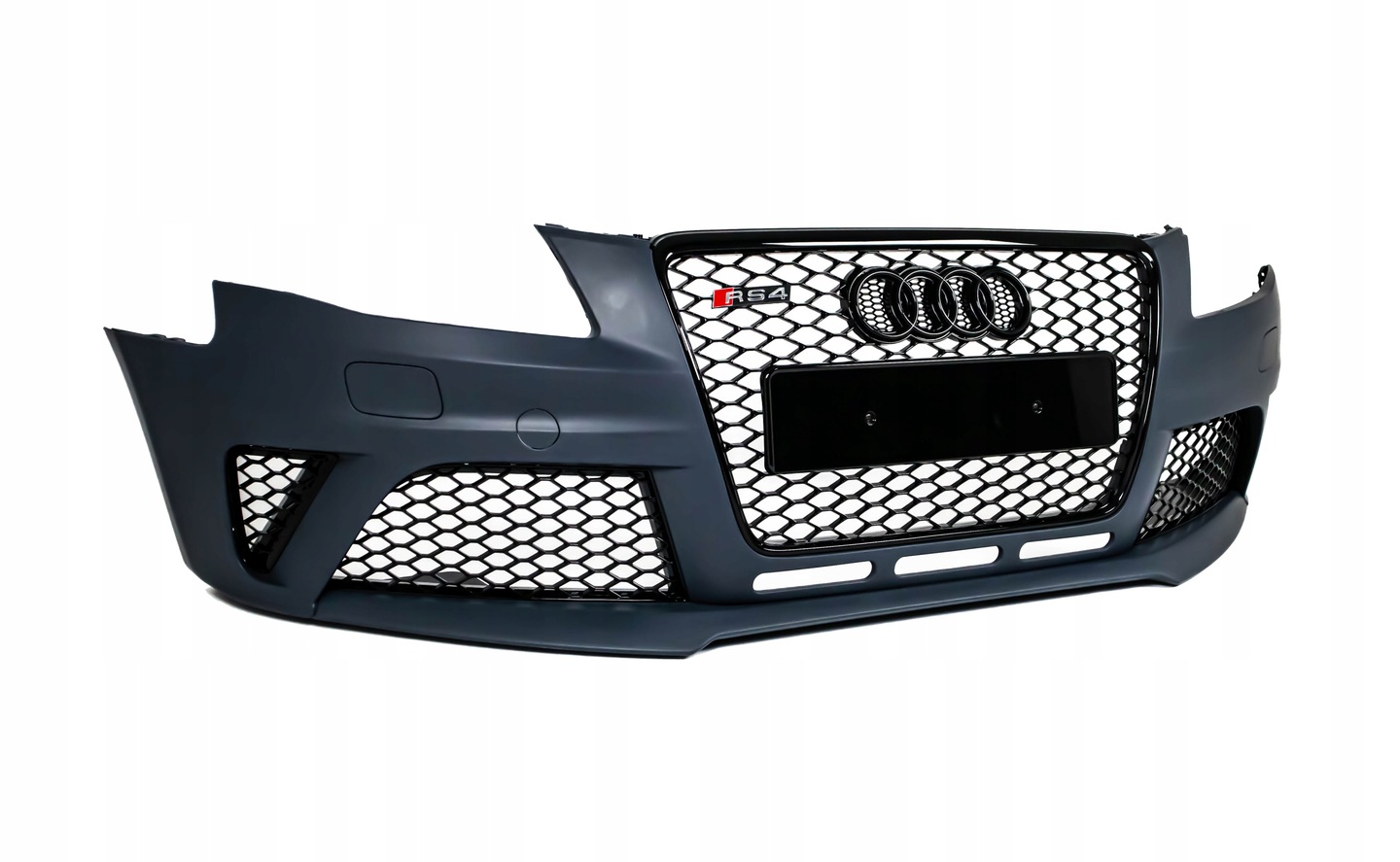 Bumper Audi A4 2008-2011 B8 Pre-Facelift RS4 Black Quattro Style