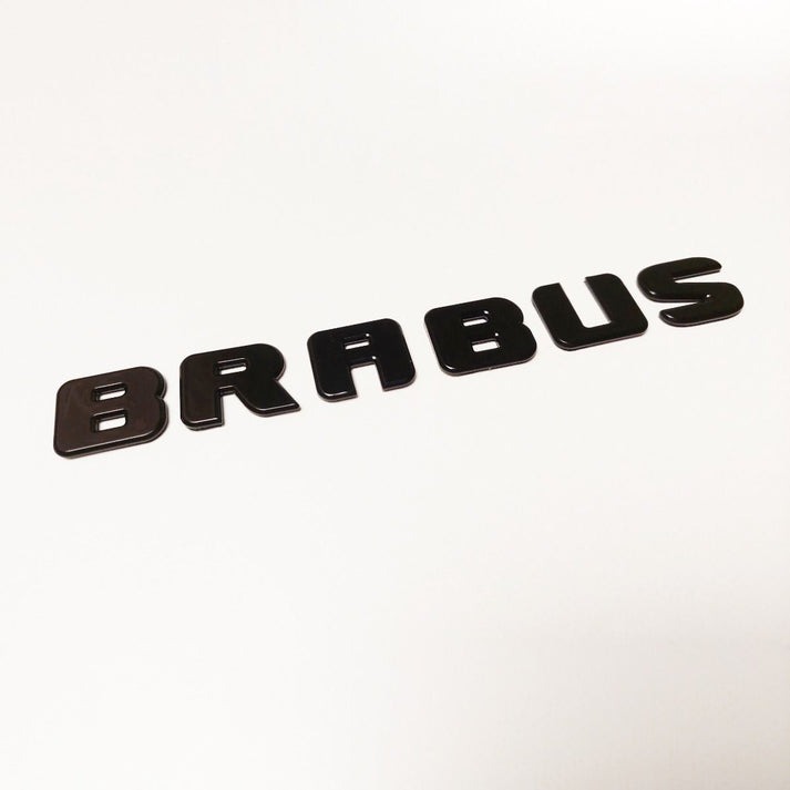 Metal Black Brabus Emblem Trunk Logo Badge for Mercedes-Benz Vehicles