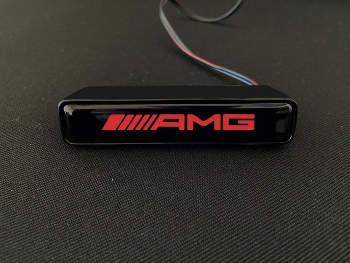 AMG LED Grill Red Grille Badge Emblem Logo for Mercedes W463 G Wagon G63 G500 G55