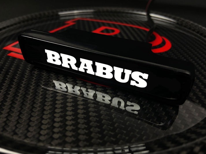 Brabus LED Grill White Badge Grille Emblem Logo for Mercedes W463A G Wagon G63 G500 G55