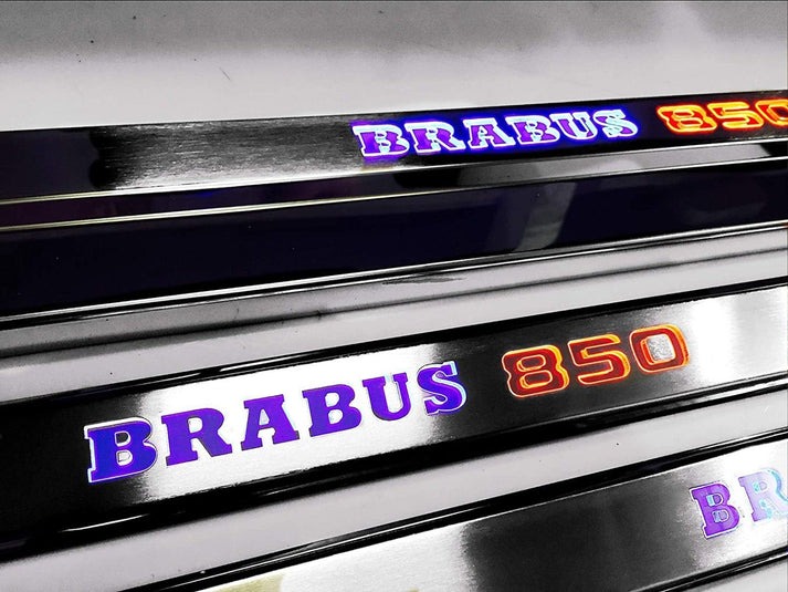 Mercedes-Benz W463 G-Class Brabus 850 Stainless Steel LED Door Sills Set 5 pcs