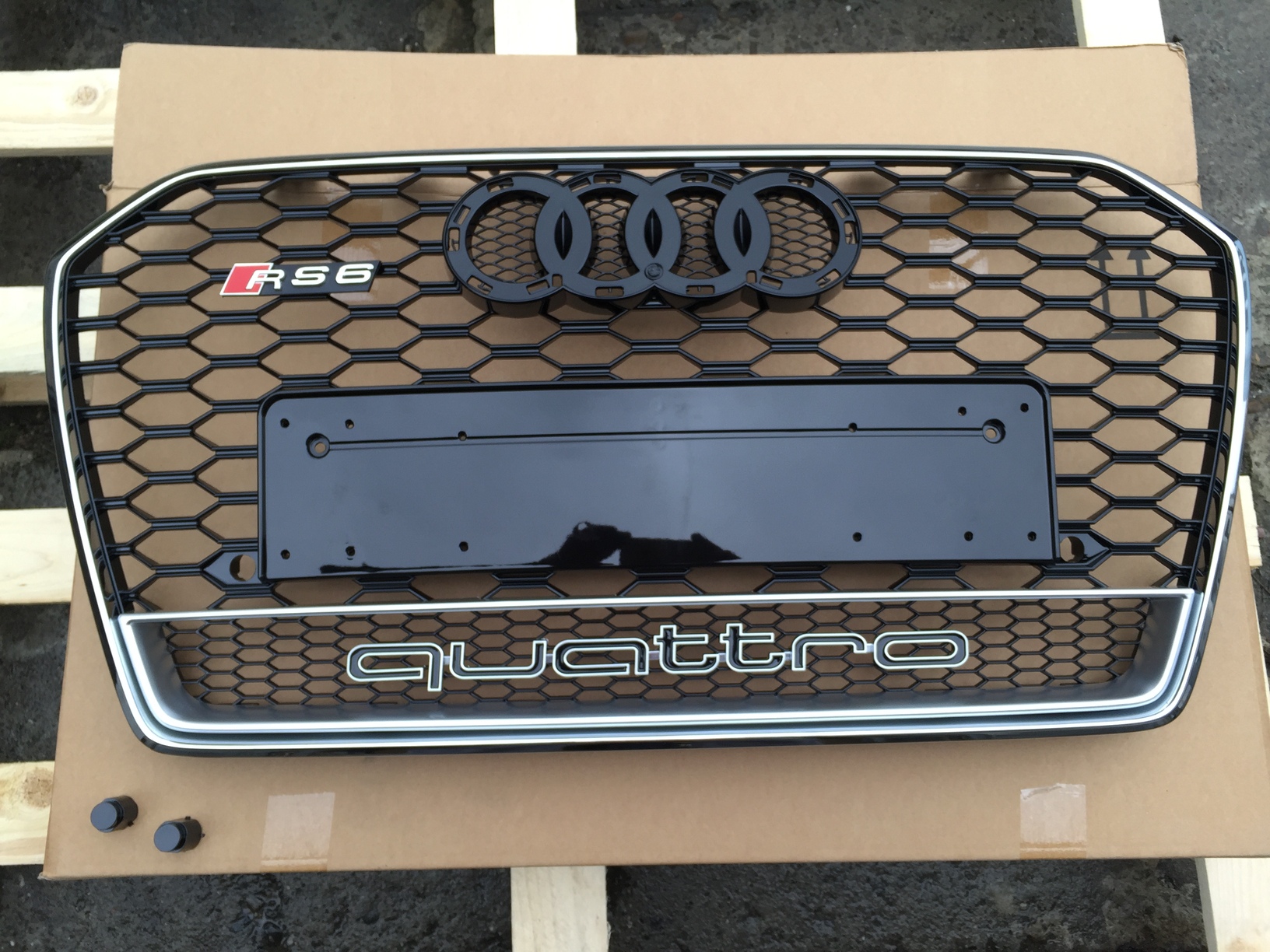 Atrapa grill Audi A6 2015-2018 C7 styl RS6 Chrom Quattro