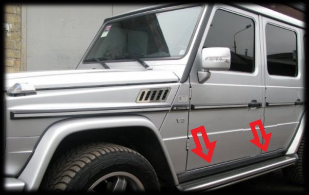 Mercedes-Benz G-Wagon W463 Lower Side Moldings