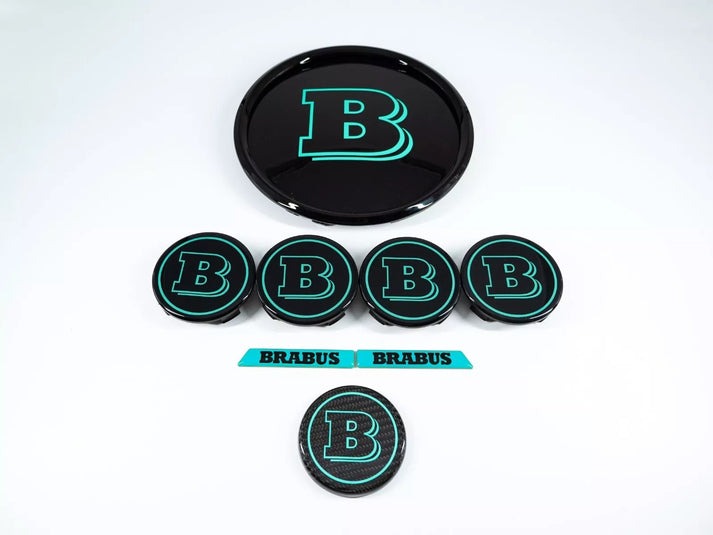 Tiffany Blue Set of Badges Emblems for Mercedes G Wagon GLE GLS 2019+