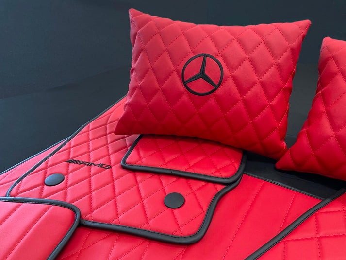 RED AMG Floor Mats for Mercedes-Benz W463A