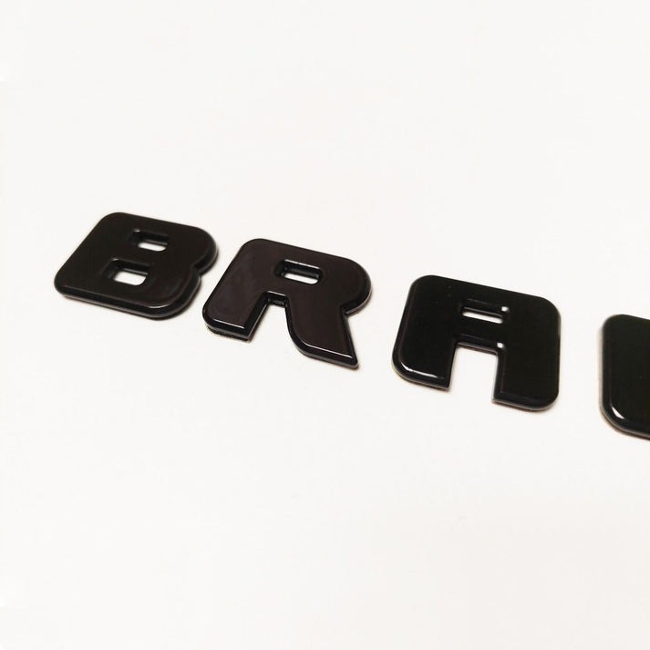 Metal Black Brabus Emblem Trunk Logo Badge for Mercedes-Benz Vehicles