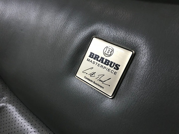 Emblematy foteli Emblematy foteli Mercedes-Benz G-klasa 1990-2018 Brabus Masterpiece Metal Silver