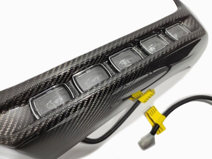 Mercedes-Benz W463 G-Wagon Carbon Fiber Front Bumper Attachments with LED DRL