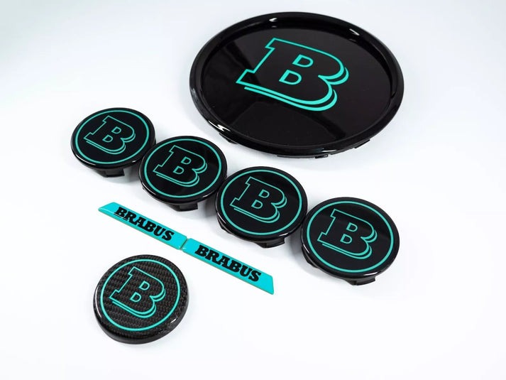 Tiffany Blue Set of Badges Emblems for Mercedes G Wagon GLE GLS 2019+