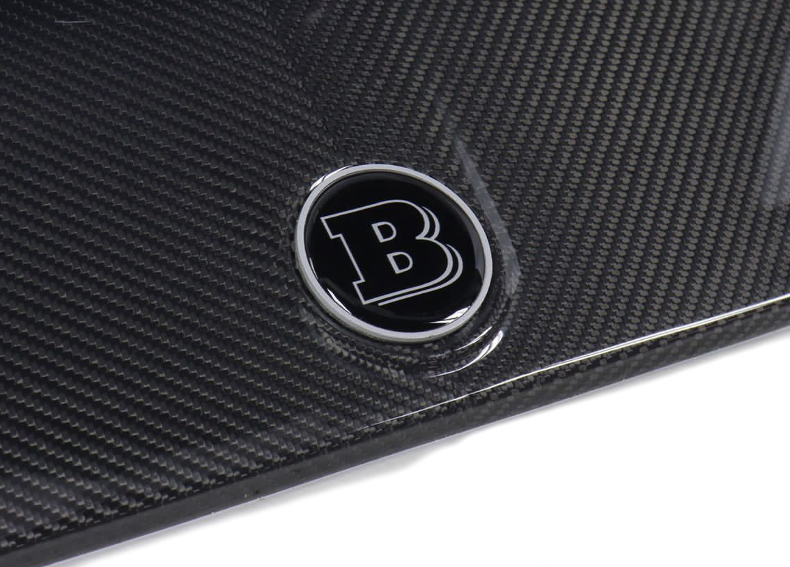 Gray Metal Brabus Badge Logo Emblem 55mm for Hood Scoop Trunk Mercedes-Benz G-Wagon G-Class W463