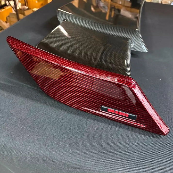 Mercedes-Benz W463A G-Class Brabus Black and Red Carbon Fiber Rear Roof Spoiler