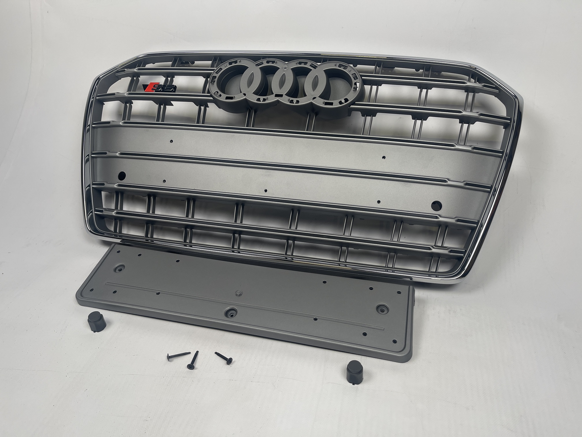 Atrapa grill Audi A6 2015-2018 C7 po liftingu styl S6 grey chrom