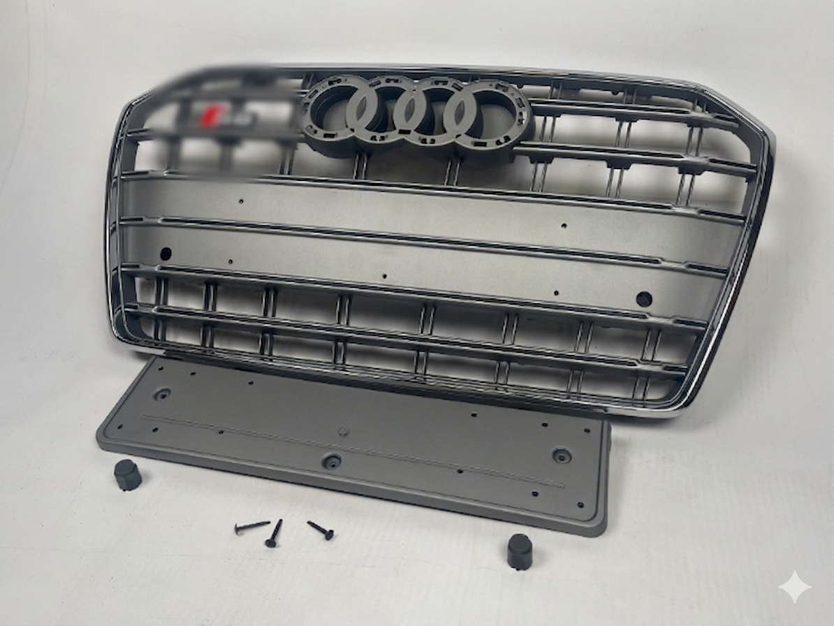 Atrapa grill Audi A6 2015-2018 C7 po liftingu styl S6 grey chrom