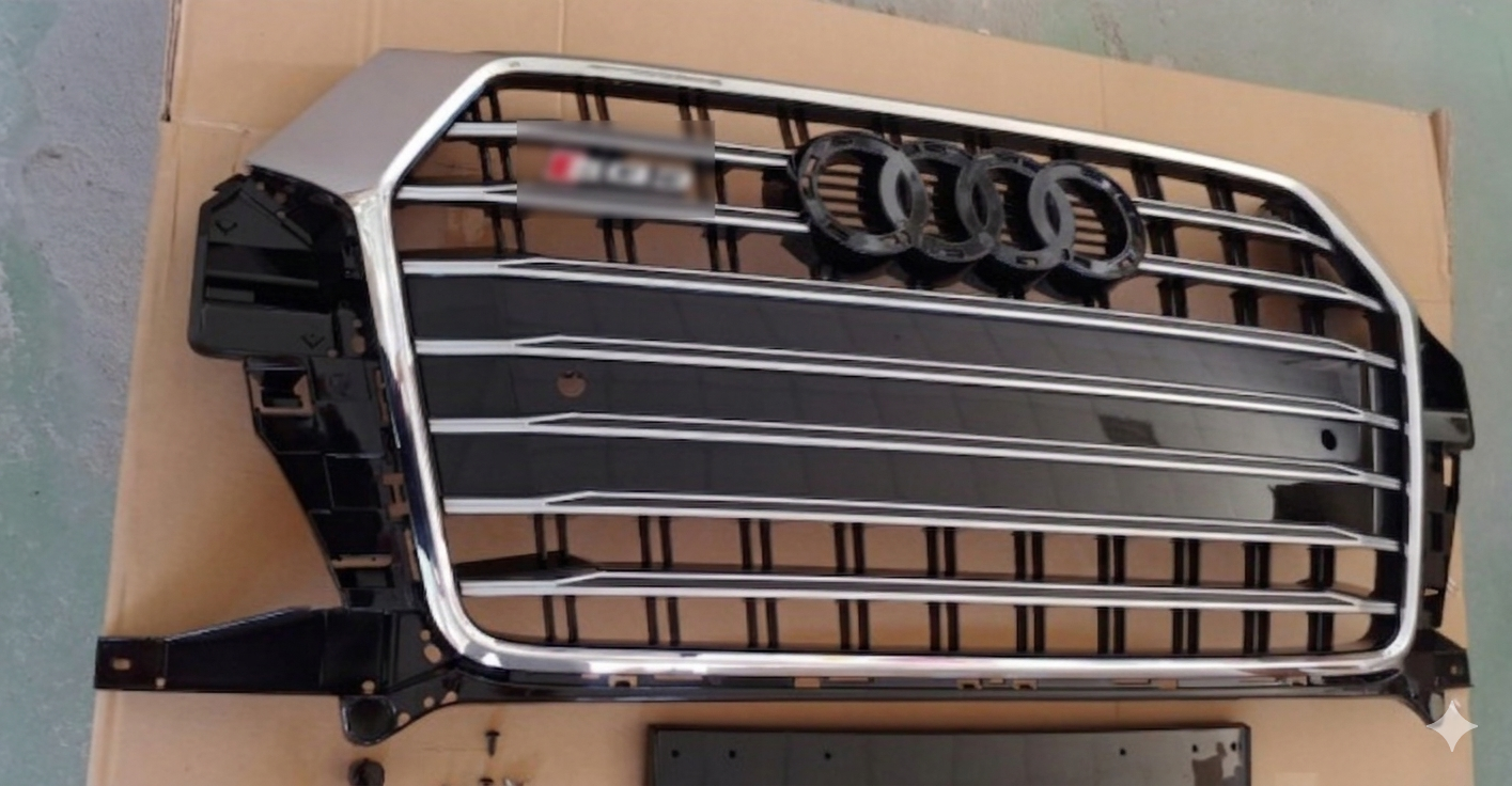 Atrapa grill Audi Q3 8U 2015-2018 po liftingu styl SQ3  Chrom