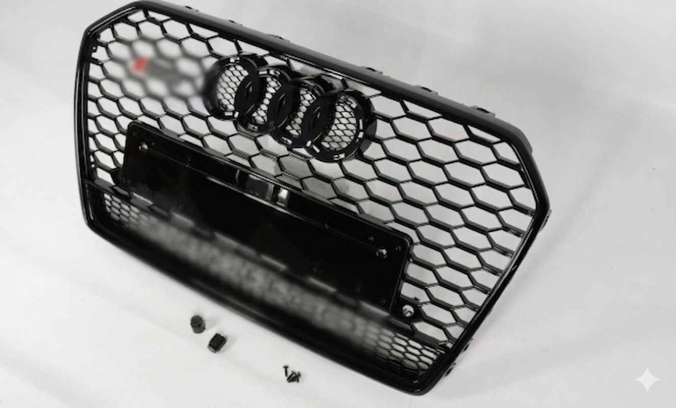 Atrapa grill Audi A6 2015-2018 C7 styl RS6 Black Quattro
