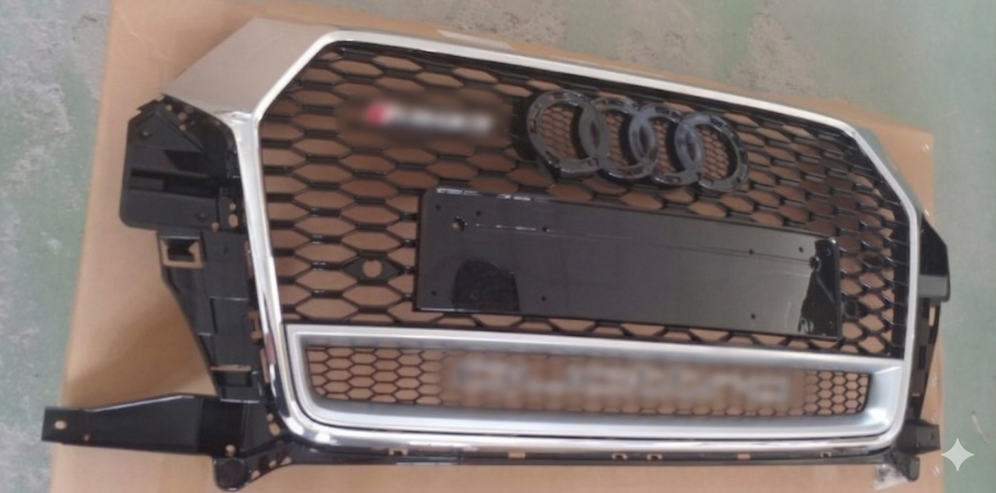 Atrapa grill Audi Q3 8U 2015-2018 po liftingu styl RSQ3 Chrom Quattro