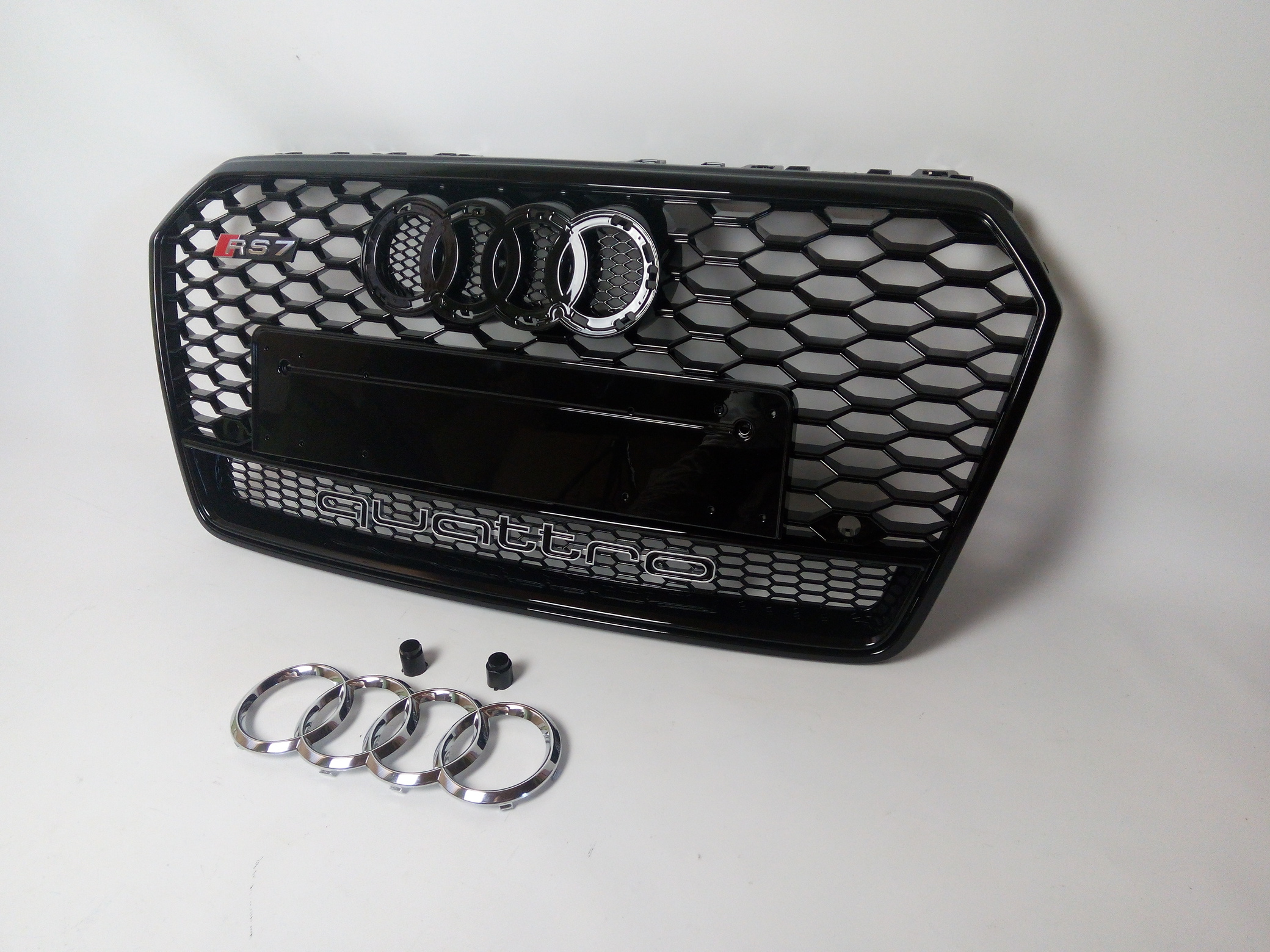 Atrapa grill do Audi A7 LIFT 4G8 (2014-2017) styl RS7 Black Quattro