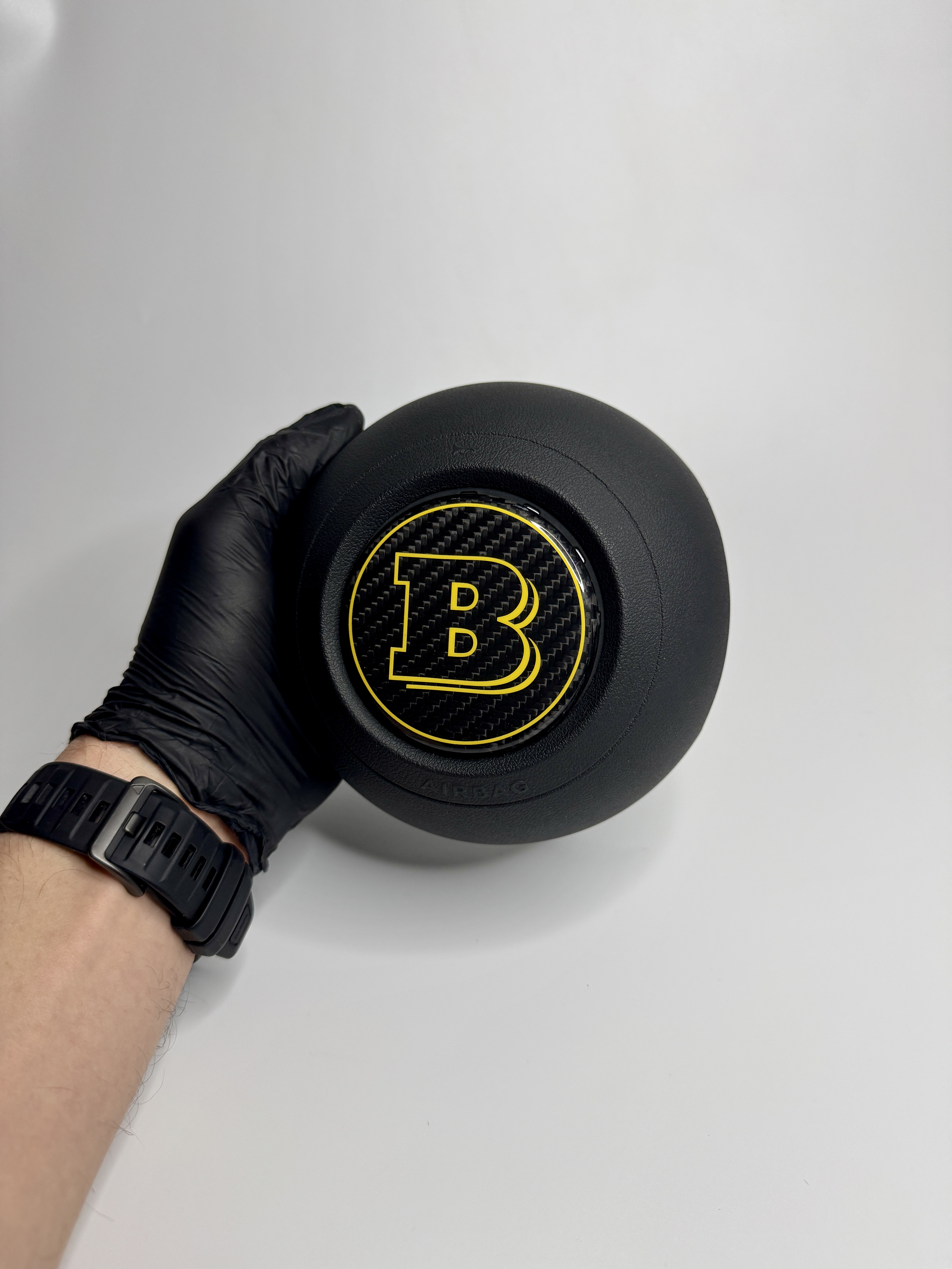 Emblemat Brabus Yellow na poduszce powietrznej do Mercedesa G-Class W463A W464