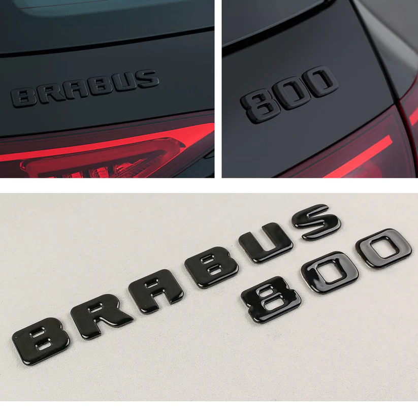 Napis Brabus 800  Mercedes-Benz W463 W463A G-klasa black